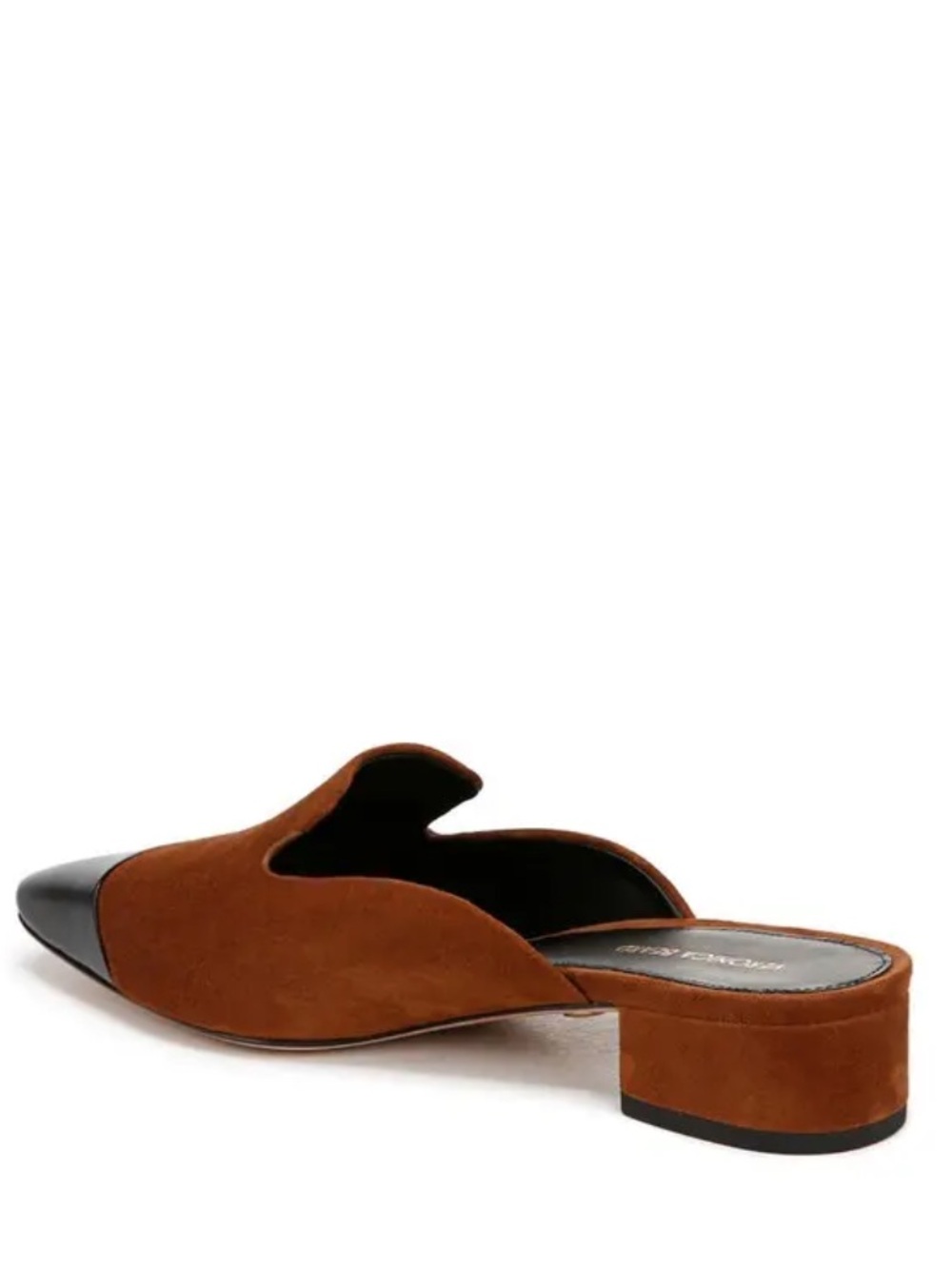 Veronica Beard Suede and Leather Cecile Cap Toe Mule Flats New! - Picture 4 of 10